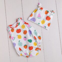 Body neonato senza maniche "Frutta"