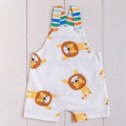 Completino neonato salopette "Leoni"