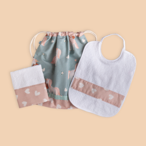 Set asilo personalizzato unicorni