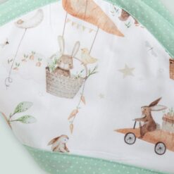 Accappatoio neonato coniglietti