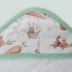 Accappatoio neonato coniglietti