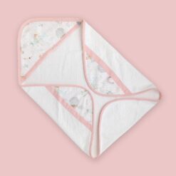 Accappatoio neonato aeroplani rosa