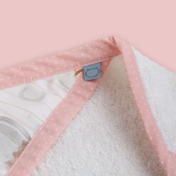 Accappatoio neonato aeroplani rosa
