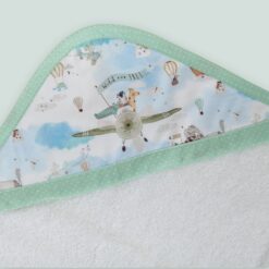 Accappatoio aeroplani azzurro