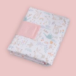 Fasciatoio portatile coniglietti rosa