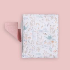 Fasciatoio portatile coniglietti rosa