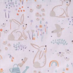 Fasciatoio portatile coniglietti rosa