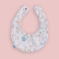 Set lavetta bavaglino coniglietti rosa