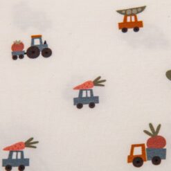 Body neonato a manica lunga in cotone certificato OEKO-TEX® con fantasia trattori – Let the Cat In