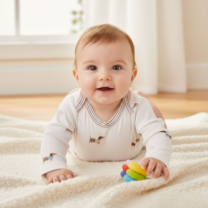 Body neonato manica lunga "Bassotti"